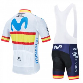 Set Kurzarmtrikot + Trägerhose 2020 Movistar Team N002